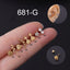 Simple Stainless Steel Flower Snake Ear Bone Screw Screw Ball Ear Stud