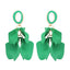 Elegant Petal Zinc Alloy Acrylic Dangle Earrings