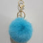 Cute Solid Color Faux Fur Pom Pom Keychain Accessory