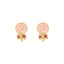 Ethnic Geometric Gemstone Lollipop Ice Cream 18k Gold Plated Earrings