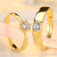 Fashion Geometric Adjustable Zirconia Couple Rings