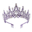 Women's Elegant Rhinestone Alloy Crown Bridal Headgear for Weddings and Parties