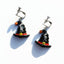 Halloween Bat & Pumpkin Resin Epoxy Earrings for Women