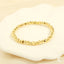 18k Gold Plated Geometric Beaded Layered Bracelet Set