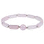 Ethnic Geometric Natural Stone Amethyst and Rose Quartz Beaded Stretch Bracelet