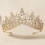 Rhinestone Baroque Black Retro Bridal Crown Headpiece