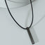 Three-Dimensional Pillar Stainless Steel Pendant Necklace