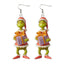 Cartoon Character Grinch Christmas Acrylic Drop Earrings