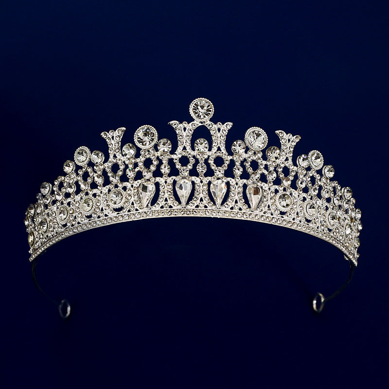 Women's Rhinestone Crown Tiara Headband for Bridal and Party Occasions