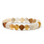 Retro Multicolor Natural Stone Beaded Bracelet Set