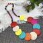 Bohemian Colorful Wooden Long Necklace for Women