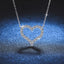 Sterling Silver Heart Shape Moissanite Pendant Necklace