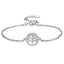 S925 Silver Tree of Life Adjustable Bracelet - Hollow Leaf Design Jewelry