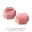 Casual Hexagonal Pink Velvet Jewelry Box for Earrings, Pendants, and Rings