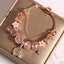 Fairy Leaf Crown Crystal Plated Rose Gold Women's Bracelet