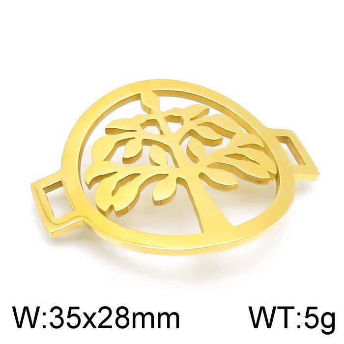 18K Gold Plated Stainless Steel Tree of Life Bracelet