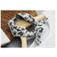 Women's Color Block Floral Cotton Scarf and Headband