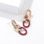 New Fashion Geometric Aluminum Asymmetric Hollow Acrylic Earrings