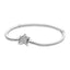 Copper Plated Constellation Heart Crown Bracelet with Silver Love Snake Chain