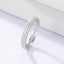 Fashion Geometric Sterling Silver Zircon Stacking Ring