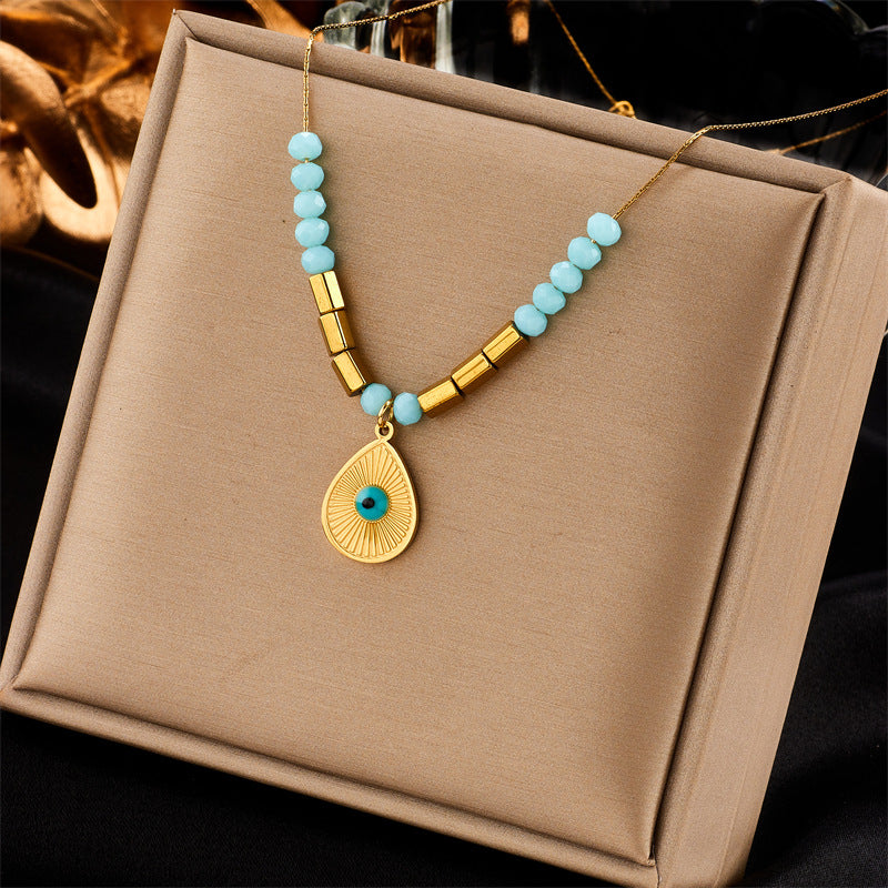 Baroque Butterfly Pearl 18k Gold Plated Layered Necklace with Heart and Starburst Pendant