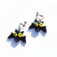 Halloween Bat & Pumpkin Resin Epoxy Earrings for Women