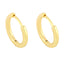 Korean Minimalist Geometric Love Hoop Earrings Gold Plated Vintage Style