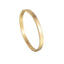 Minimalist Geometric Stainless Steel Bangle Bracelet - Gold Plated Couple Design