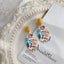 1 Pair Cute Geometric Floral Acrylic Drop Earrings