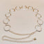 Solid Metal Circle Chain Belt for Women - Fashionable Body Chain Dress Accessory