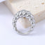 Retro Twist Titanium Steel Ring - Punk Style Statement Jewelry