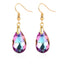 Elegant Austrian Crystal Water Drop Heart Earrings for Women