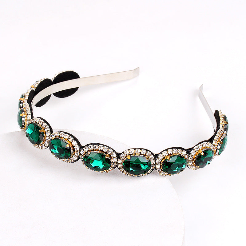 Retro Crystal Rhinestone Hairband