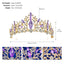 Elegant Baroque Alloy Plated Bridal Crown Accessory