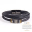 Retro Alloy Men's Multi-Layer Leather Bracelet