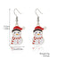 Fashion Christmas Tree Santa Claus Snowflake Alloy Inlay Rhinestones Women'S Ear Studs