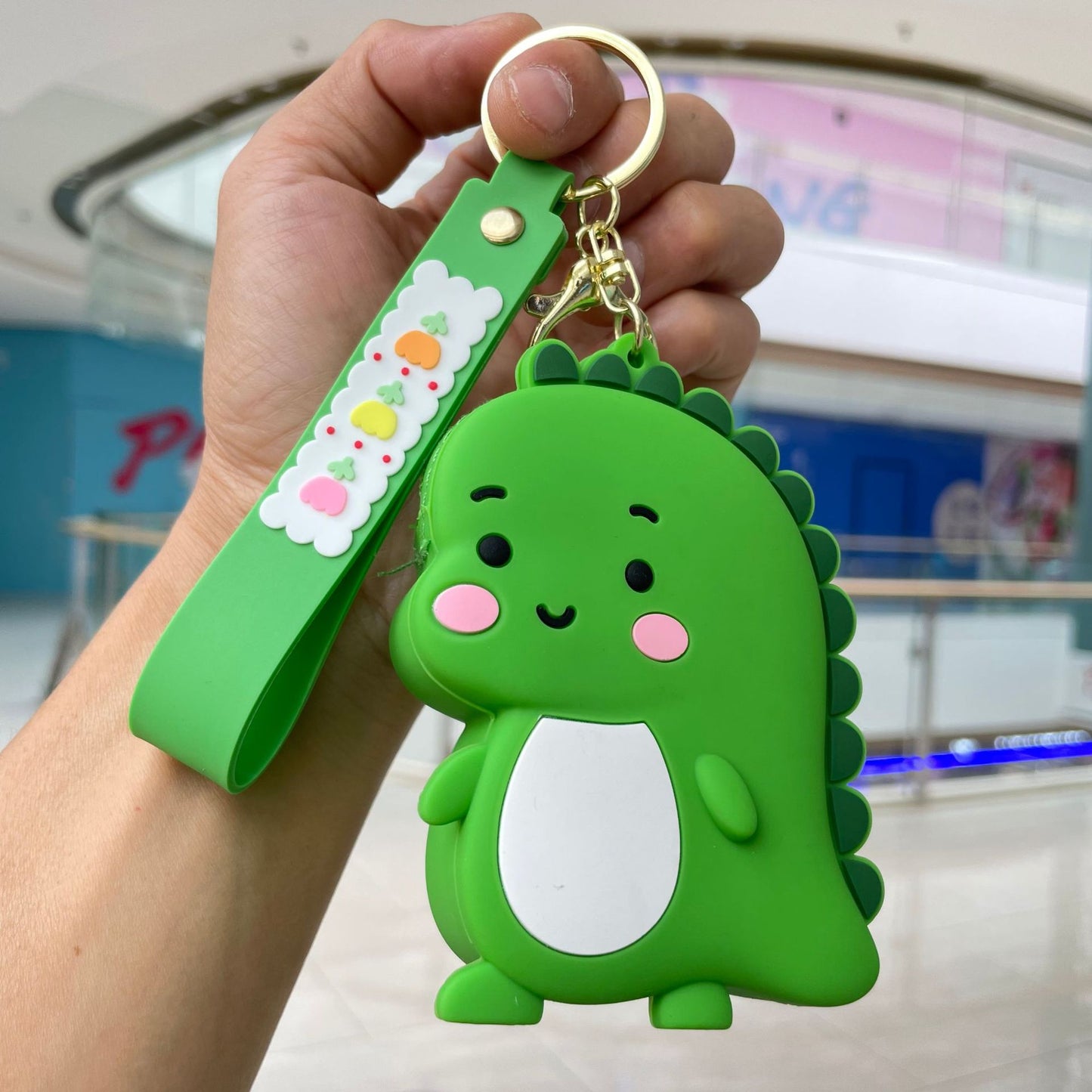 Cute Cartoon Capybara Silicone Keychain and Coin Purse Combo