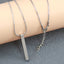 Three-Dimensional Pillar Stainless Steel Pendant Necklace