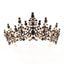 Women's Elegant Rhinestone Alloy Crown Bridal Headgear for Weddings and Parties