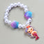 Mermaid Starfish Shell Charm Beaded Alloy Bracelet Set for Kids