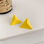 1 Pair Modern Geometric Acrylic Ear Studs - Colorful Candy Matte Finish