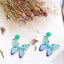 1 Pair Acrylic Butterfly Statement Women's Drop Earrings