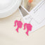 1 Pair Cute Cartoon Character Acrylic High Heel Earrings - Hot Pink Statement Jewelry