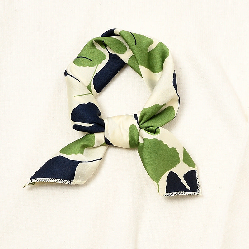 Square Silk Scarf Women's Retro Autumn Winter Fashion Accessory