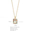 Elegant Multicolor Zircon Cross Pendant Necklace