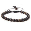 Ethnic Natural Stone Agate Beaded Adjustable Yoga Bracelet