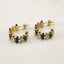 1 Pair Fashion C Shape Titanium Steel Plating Inlay Rhinestones Ear Studs