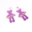 Acrylic Animal Dinosaur Bee Parrot Frog Drop Earrings for Women