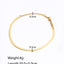 18K Gold Plated Stainless Steel Double Layer Cuban and Snake Chain Bracelet