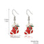 Explosive Christmas Snowflake Bell Tree Stud Earrings Set